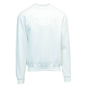 Utah State University Crew Sweatshirt Champion Fleece-Lined